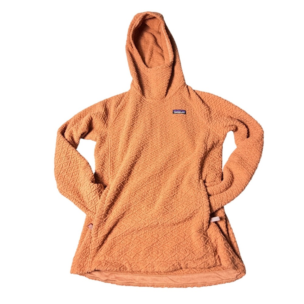 Patagonia R1 Air Hoodie Womens Small Orange Excellent Technical Fleece 25106